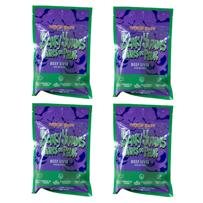 4 Yappetizer Scary Yumms Beef Liver Treat