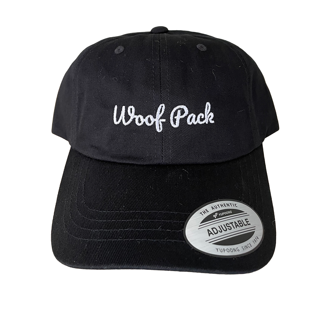 Woof Pack - Black Adjustable Cap