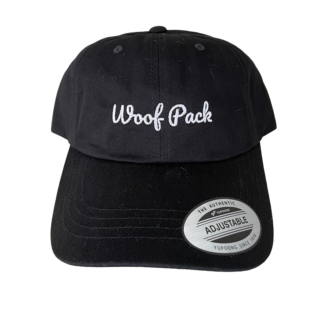Woof Pack - Black Adjustable Cap