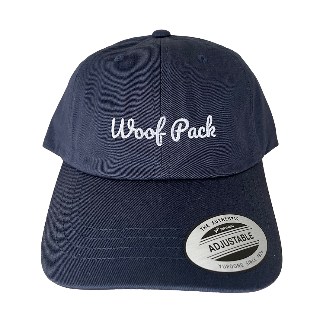 Woof Pack - Navy Adjustable Cap