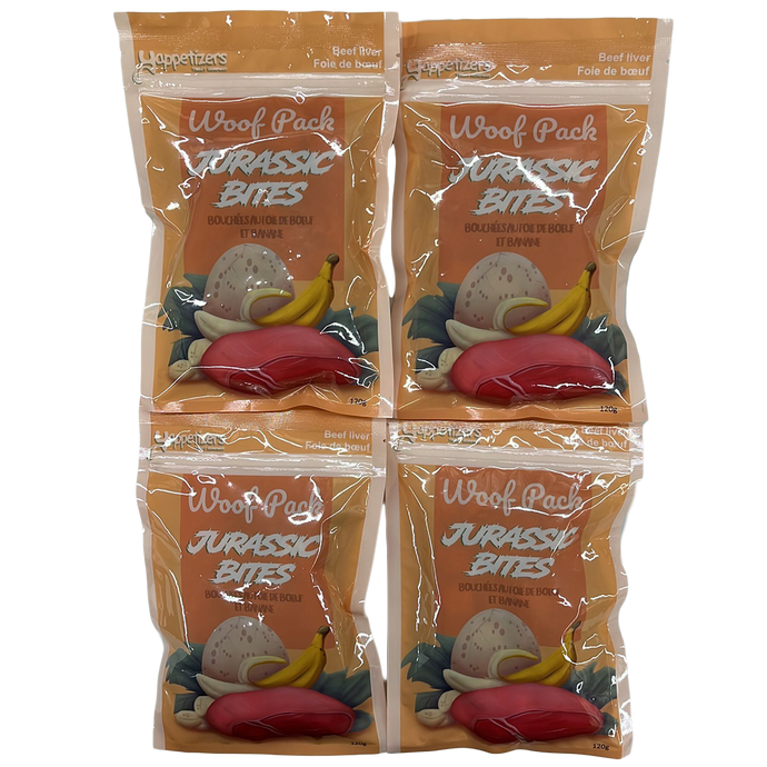 4 Bags of Yappetizers Beef Banana Bites